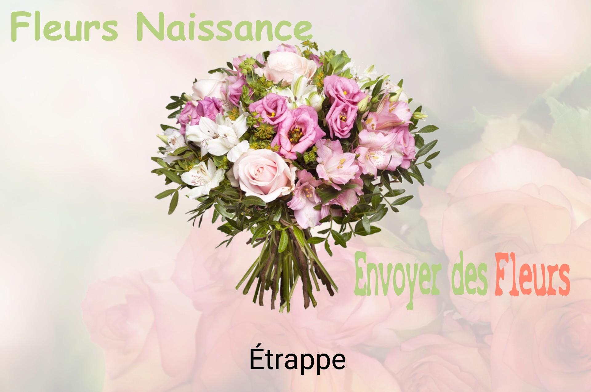 Bouquet de fleurs de naissance livré à Étrappe